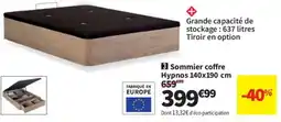 Conforama Hypnos Sommier coffre offre