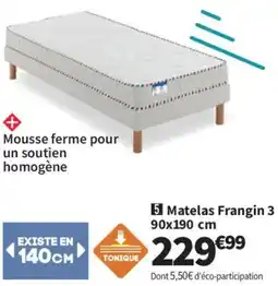 Conforama Frangin Matelas offre