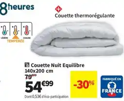 Conforama Couette Nuit Equilibre offre
