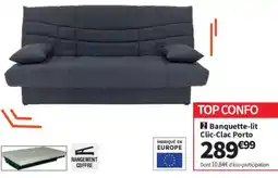 Conforama Clic-Clac Porto Banquette-lit offre
