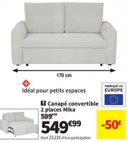 Conforama Mika Canapé convertible 2 places offre