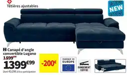 Conforama Lugano Canapé d'angle convertible offre