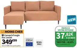 Conforama Jonah Canapé d'angle fixe offre