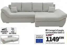 Conforama Eden 2 Canapé d'angle convertible offre