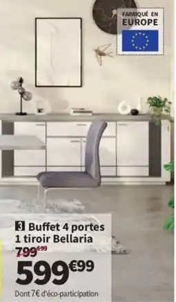 Conforama Bellaria Buffet 4 portes 1 tiroir offre