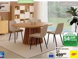 Conforama Table extensible Frida offre