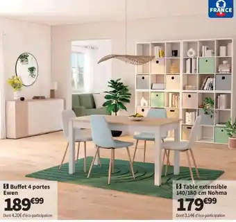 Conforama Ewen Buffet 4 portes offre