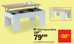 Conforama Table basse Ibiza offre