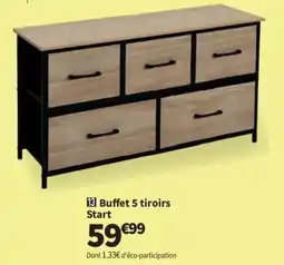 Conforama Buffet 5 tiroirs offre