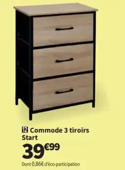 Conforama Start Commode 3 tiroirs offre