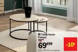 Conforama Table basse Pampa offre
