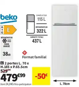 Conforama BEKO Réfrigérateur offre