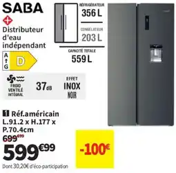 Conforama SABA Réfrigérateur offre