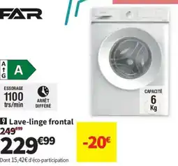 Conforama FAR Lave-linge frontal offre