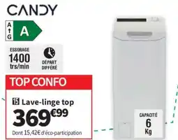 Conforama CANDY Lave-linge top offre