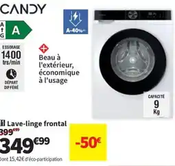 Conforama Candy lave-linge frontal offre