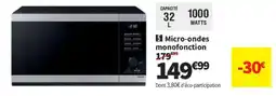 Conforama Micro-ondes monofonction offre