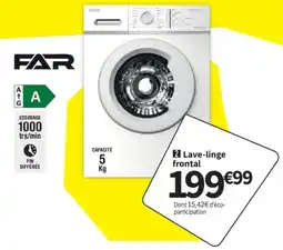 Conforama Far lave-linge frontal offre