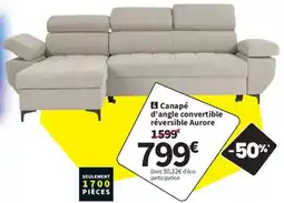 Conforama Canapé d'angle convertible réversible offre