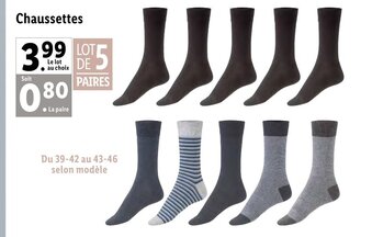 Lidl Chaussettes offre