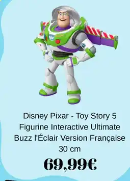 Smyths Toys Disney Pixar Buzz l'Éclair offre