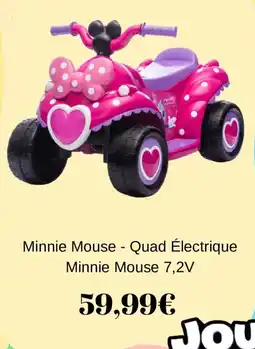 Smyths Toys Minnie Mouse - Quad Électrique offre