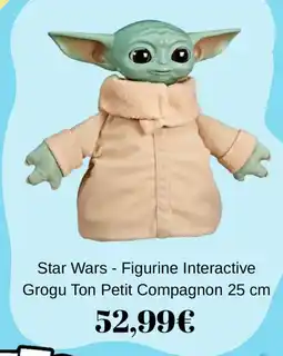 Smyths Toys Star Wars - Figurine Interactive Grogu Ton Petit Compagnon offre