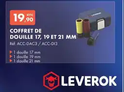 Autodistribution LEVEROK COFFRET DE DOUILLE 17, 19 ET 21 MM offre