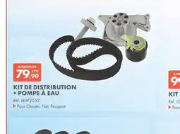 Autodistribution Kit de distribution + pompe à eau offre