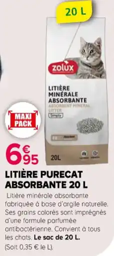 Kiriel ZOLUX Litière Purecat offre