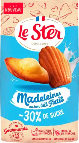 Auchan Le ster madeleines -30% de sucre le ster offre