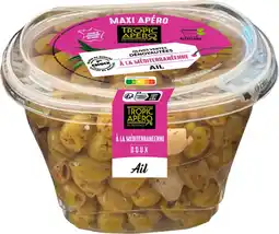 Auchan Tropic apero olives vertes dénoyautées à la méditerranéenne tropic apéro offre