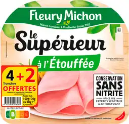 Auchan Fleury michon jambon le supérieur à l'étouffée fleury michon offre
