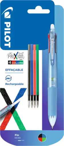 Auchan Pilot stylo 4 couleurs corps bleu frixion pilot offre