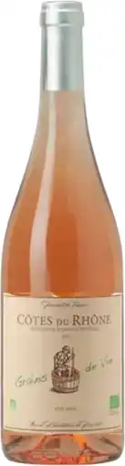 Auchan Sans marque côtes du rhône aop bio offre
