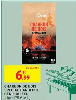 Intermarché Express Génie du feu charbon de bois spécial barbecue offre