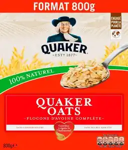 Auchan Quaker céréales oats quaker offre