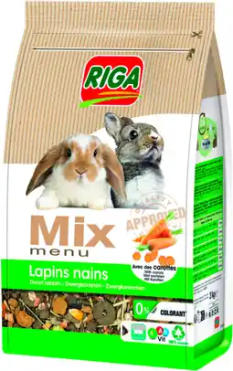 Auchan Riga mix menu pour lapins nains riga offre