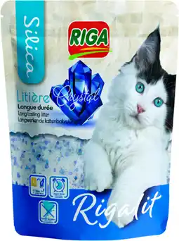 Auchan Riga litière silice crystal longue durée riga'lit offre