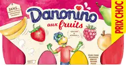 Auchan Gervais danonino aux fruits offre