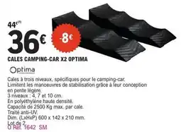 E.Leclerc L'Auto Dim - cales camping-car x2 optima offre