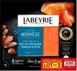 Auchan Supermarché Labeyrie saumon fumé de norvège labeyrie offre