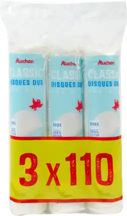 Auchan Auchan disques à demaquiller doux auchan offre