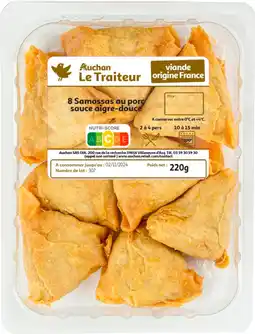 Auchan Auchan le traiteur 8 samossas auchan le traiteur offre