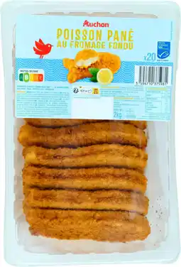 Auchan Auchan poisson pané au fromage fondu auchan offre