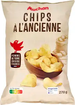 Auchan Auchan chips à l'ancienne nature auchan offre