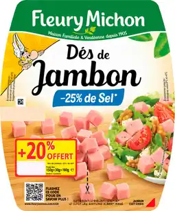 Auchan Fleury michon dés de jambon fleury michon offre