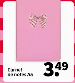 Wibra Carnet de notes a5 offre