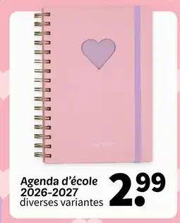 Wibra Agenda d'école 2026-2027 offre