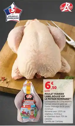 U Express Label Rouge Poullet Fermier le paysan normand offre